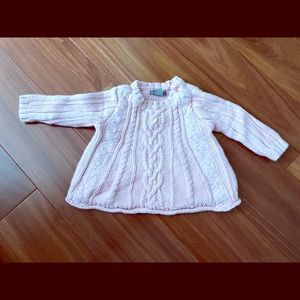 Knit sweater, girls, 3-6 mo